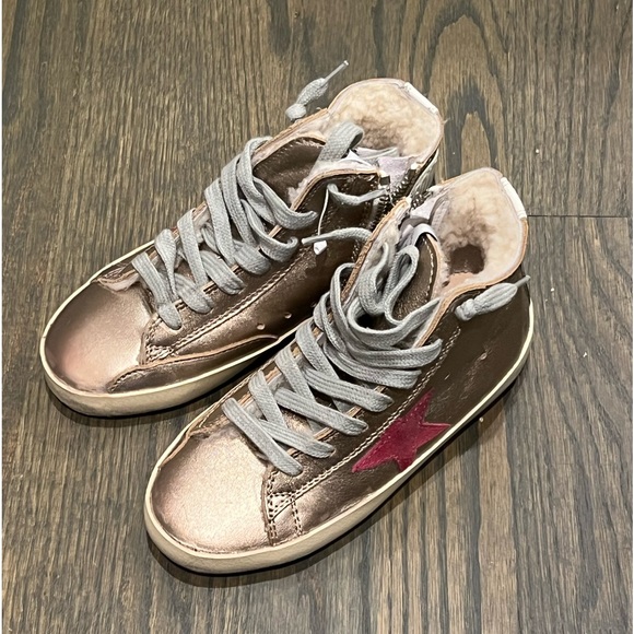 NWT Golden Goose x Bonpoint Rose Gold Limited Edition Sneaker in box - Picture 4 of 5